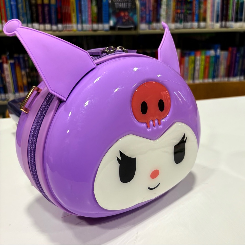 Kuromi Purple Hard Case Crossbody Bag - Picture 2 of 15